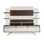 Hanah Home Mueble TV 180cm Nogal y Blanco Moderno